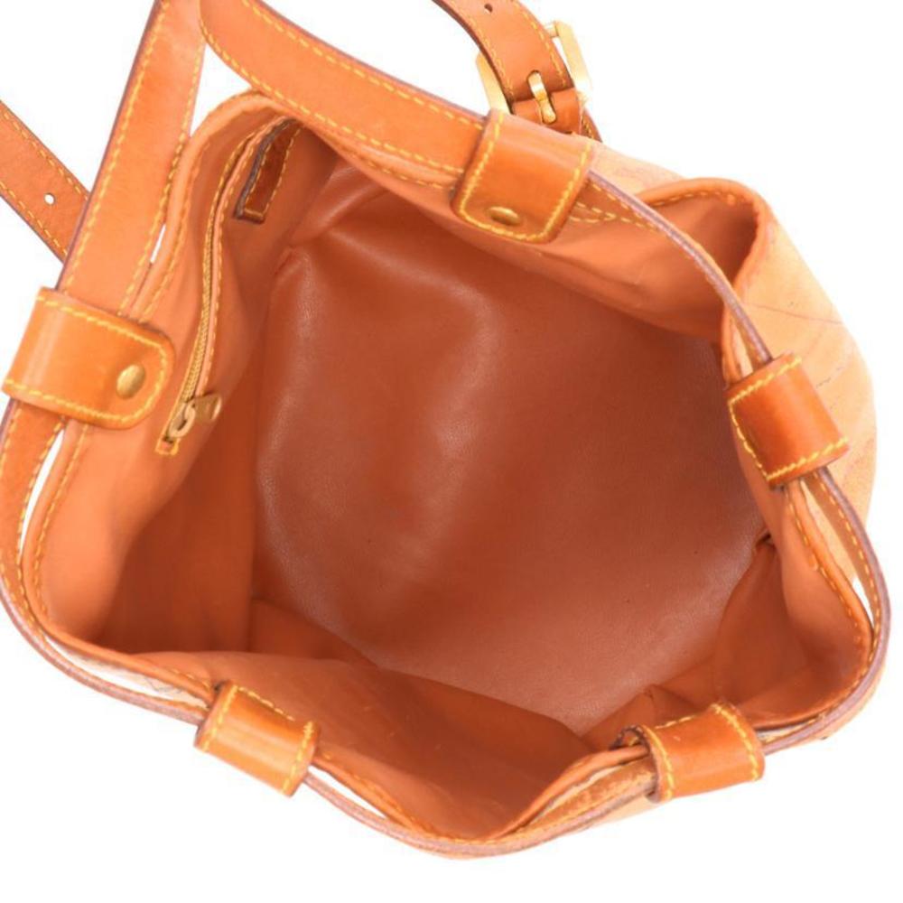 Prima Classe Leather Map Pattern Backpack - Picture 5 of 10